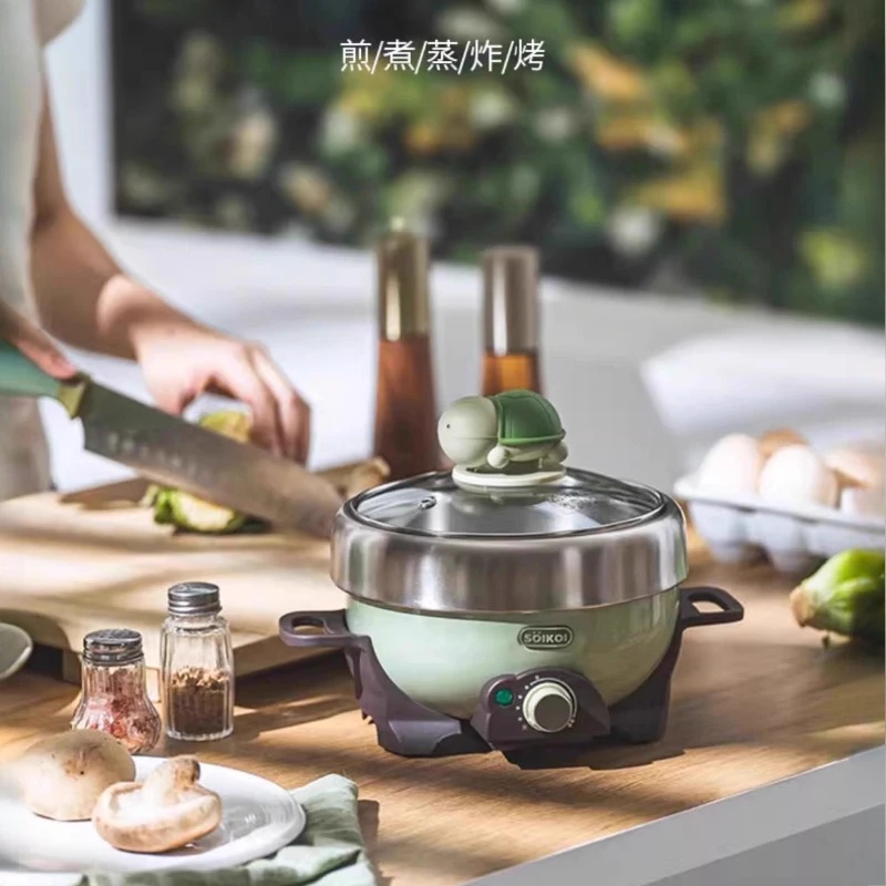Turtle electric cooking pot small multi-functional pot small hot pot in home apartment office cooker
Turtle electric cooking pot small multi-functional pot small hot pot in home apartment office cooker
