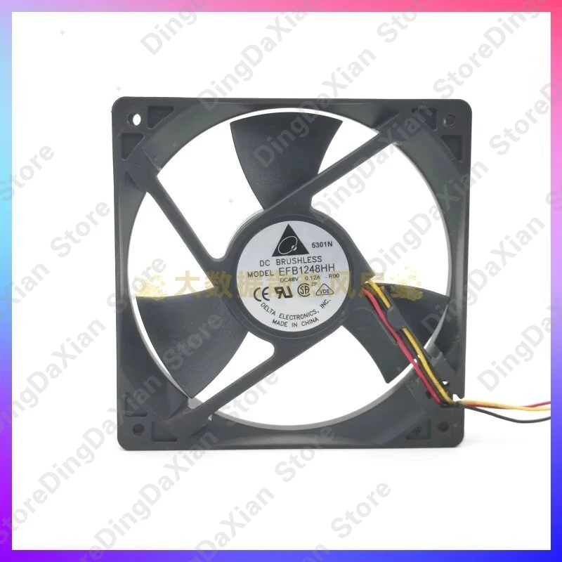 D+ For Delta EFB1248HH-R00 1PCS DC48V 0.12A 12CM 3-Wire Dual Ball Inverter Cooling Fan 12025
D+ For Delta EFB1248HH-R00 1PCS DC48V 0.12A 12CM 3-Wire Dual Ball Inverter Cooling Fan 12025