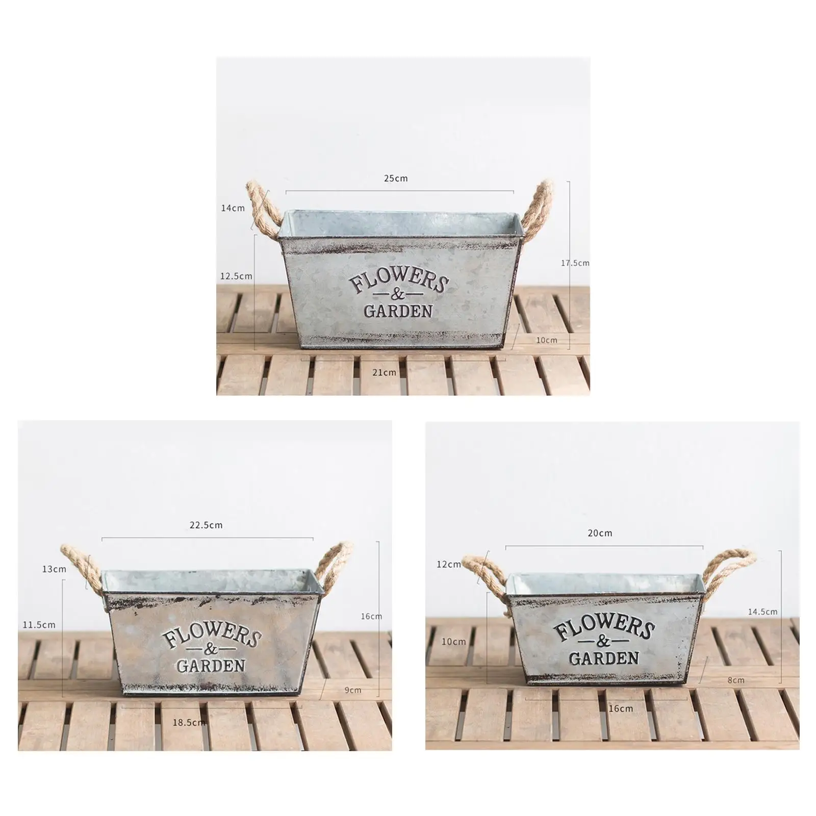 Retro Iron Plants , Planter Metal Flower Vase Garden Outdoor Indoor Countryside Balcony Decoration Flower Pots French Bucket
Retro Iron Plants , Planter Metal Flower Vase Garden Outdoor Indoor Countryside Balcony Decoration Flower Pots French Bucket
