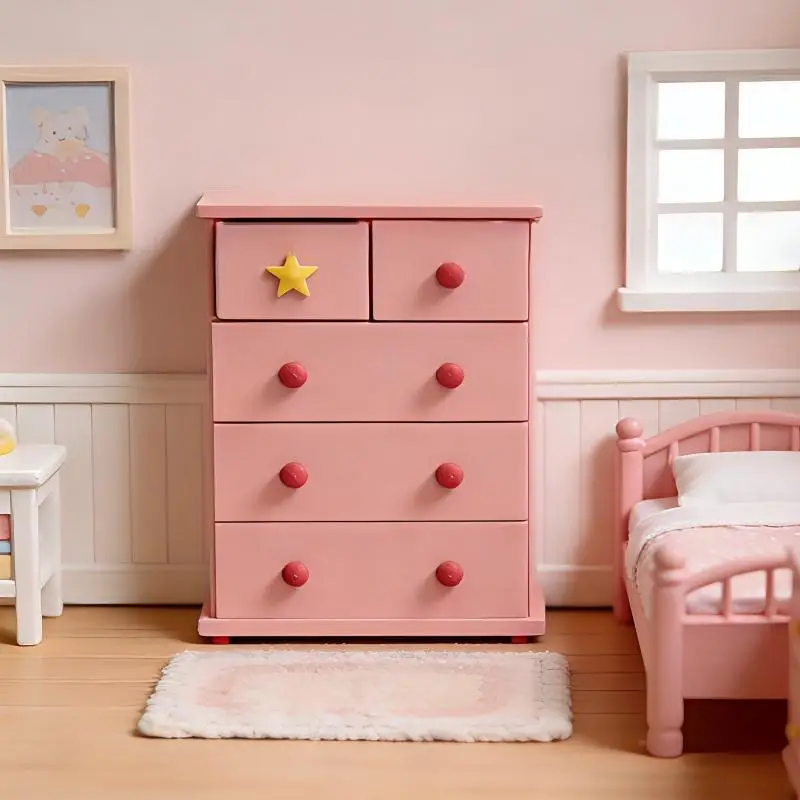 Miniature Cabinet 1 12 Dollhouse Furniture Pink Drawer Storage Unit Model for DIY Scene Craft Home Play
Miniature Cabinet 1 12 Dollhouse Furniture Pink Drawer Storage Unit Model for DIY Scene Craft Home Play