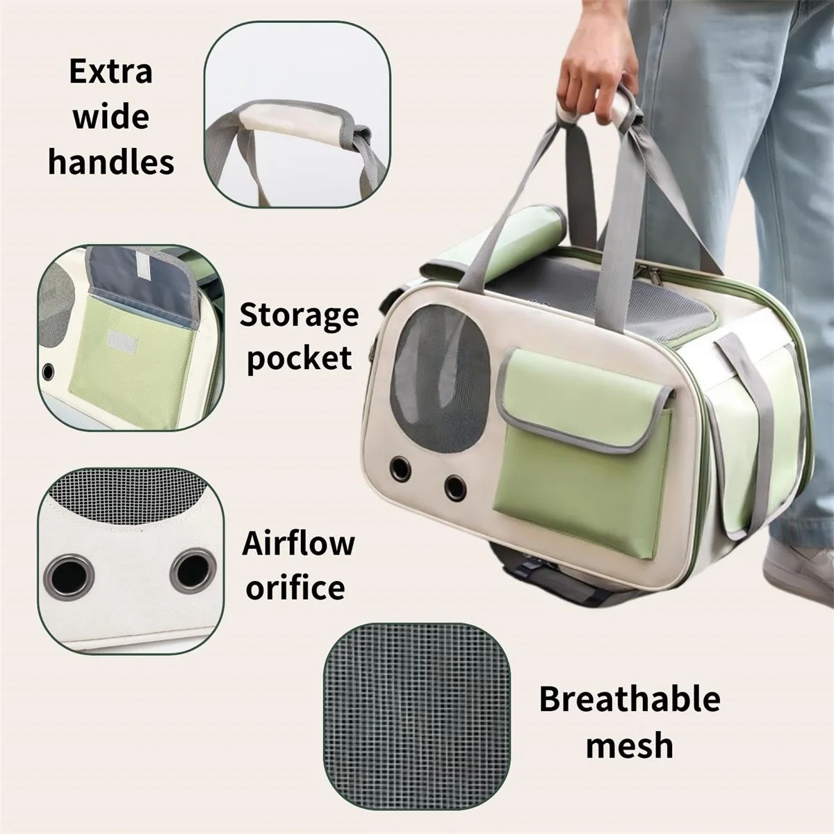 Foldable Cat Bag Portable Handbag Pet Portable Bag Travel Single Shoulder Strap Mesh Breathable Large Capacity
Foldable Cat Bag Portable Handbag Pet Portable Bag Travel Single Shoulder Strap Mesh Breathable Large Capacity