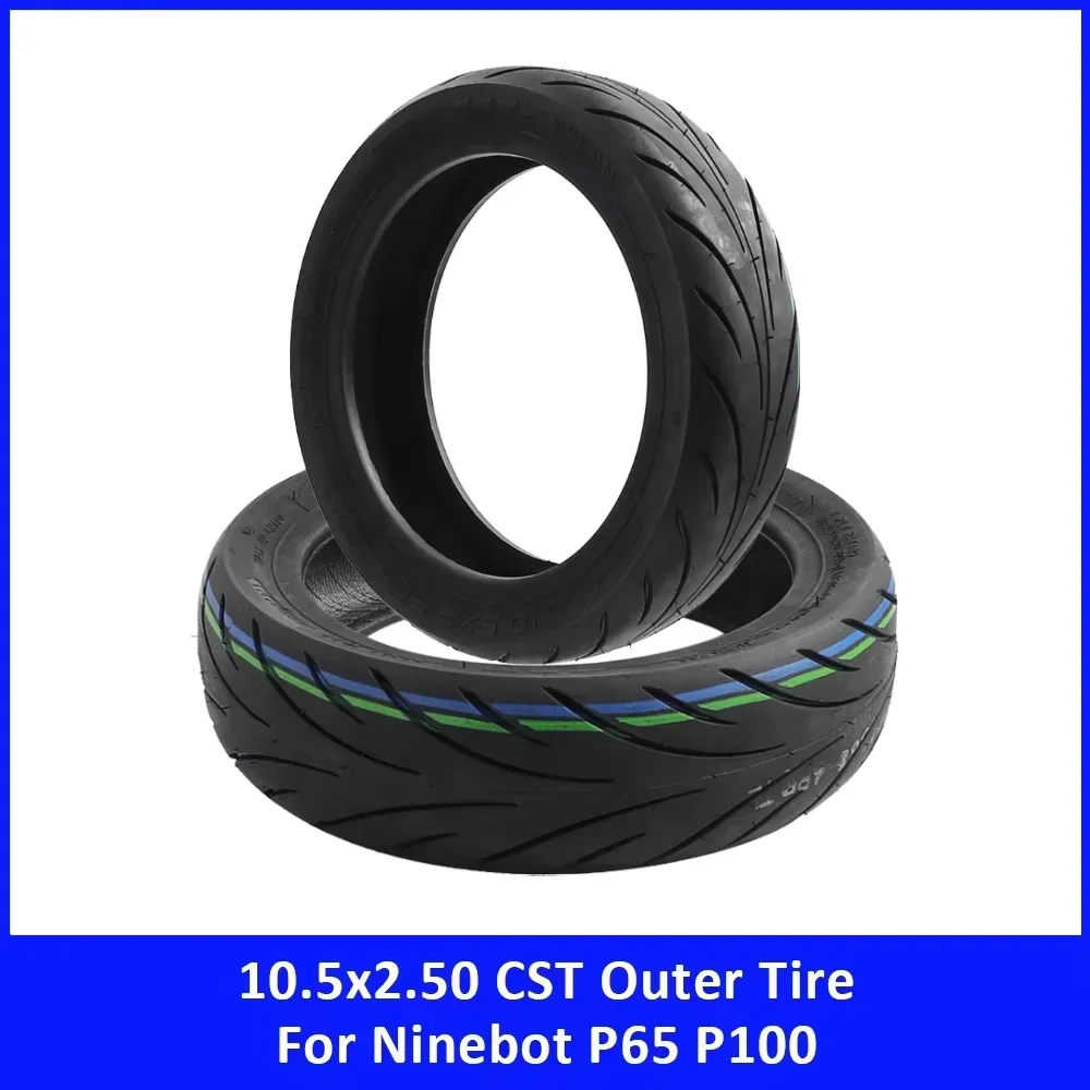 CST 10.5x2.50 Outer Tire for Ninebot P65 P100 Electric Scooter Durable Flatproof Tubeless Vacuum Tire Accessories
CST 10.5x2.50 Outer Tire for Ninebot P65 P100 Electric Scooter Durable Flatproof Tubeless Vacuum Tire Accessories