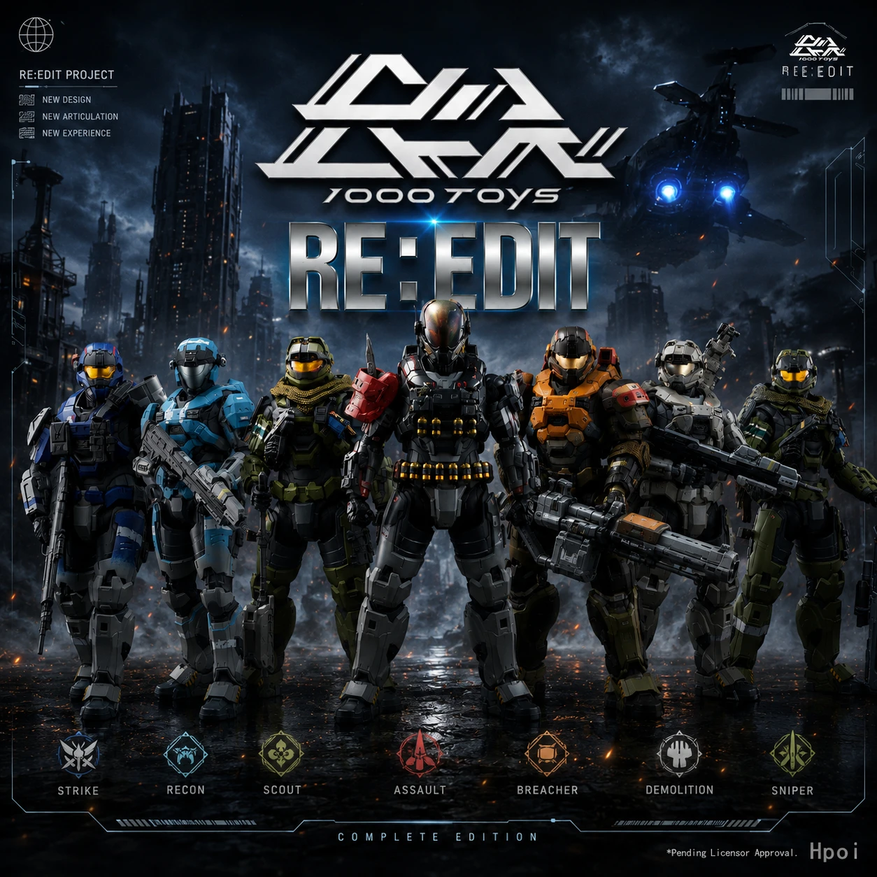 1000Toys RE:EDIT Officially Authentic Product Noble Team One-Six with Exclusive Edition 1/12 Scale Pre-Painted Action Figure
1000Toys RE:EDIT Officially Authentic Product Noble Team One-Six with Exclusive Edition 1/12 Scale Pre-Painted Action Figure