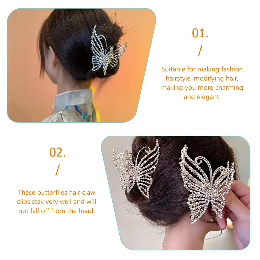 2 Pcs Pearl Butterfly Clip Banquet Hair Accessories Claw Clips for Women Jaw Banana Decoration Alloy Women's
2 Pcs Pearl Butterfly Clip Banquet Hair Accessories Claw Clips for Women Jaw Banana Decoration Alloy Women's