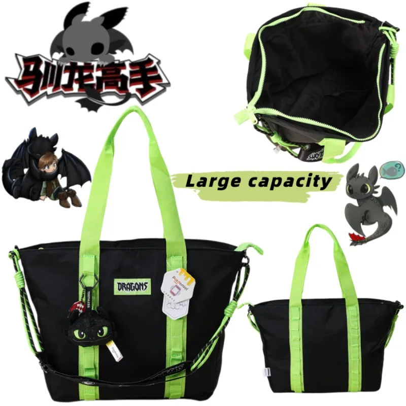 New How to Train Your Dragon Toothless Single-Shoulder Bag Cartoon Cute Large Capacity Fashion Student Creative Pendant Tote Bag
New How to Train Your Dragon Toothless Single-Shoulder Bag Cartoon Cute Large Capacity Fashion Student Creative Pendant Tote Bag