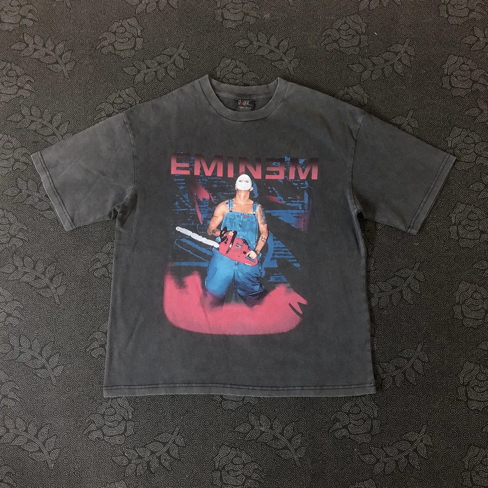 Frog Drift EMINEM Streetwear Fashion Graphics Printed Vintage Clothing Loose Oversize Casual Summer Tops T Shirt For Men Unisex
Frog Drift EMINEM Streetwear Fashion Graphics Printed Vintage Clothing Loose Oversize Casual Summer Tops T Shirt For Men Unisex