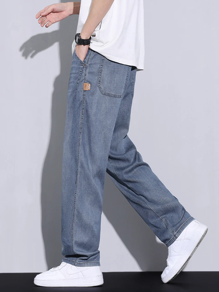Straight Leg Jeans Men Summer New Loose American High Street Casual Summer Thin Ice Silk Long Pants Trendy
Straight Leg Jeans Men Summer New Loose American High Street Casual Summer Thin Ice Silk Long Pants Trendy