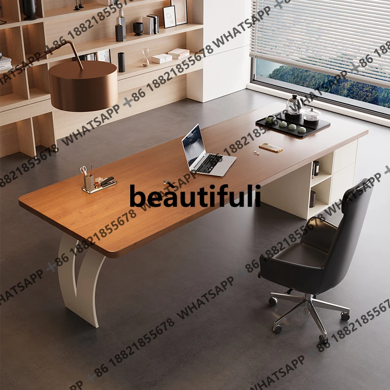 Solid wood desk with tea table integrated President Chairperson new high-end
Solid wood desk with tea table integrated President Chairperson new high-end