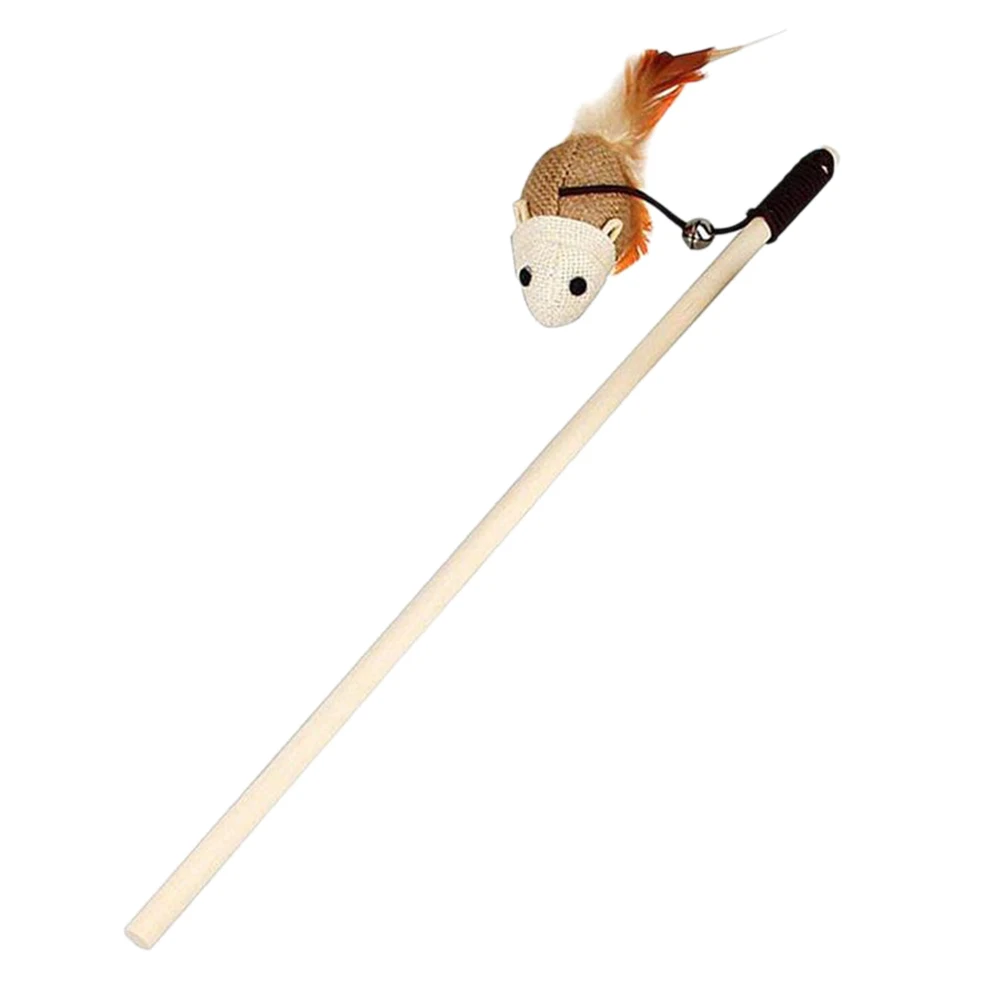 3pc Cat Teaser Stick Interactive Wood Wand With Mouse Dangle Play Claw Protection Playtime For Kitten Pet Supplies Cat Rod 
3pc Cat Teaser Stick Interactive Wood Wand With Mouse Dangle Play Claw Protection Playtime For Kitten Pet Supplies Cat Rod