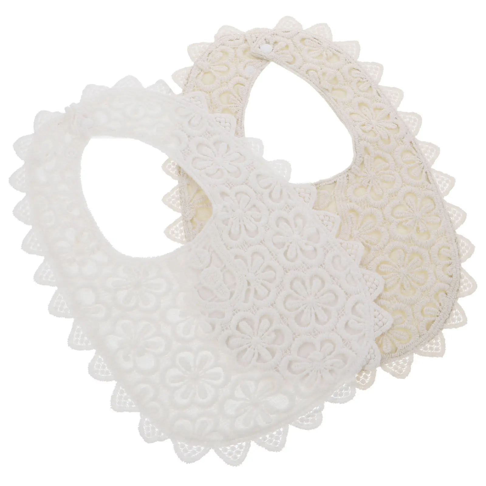 2Pcs Cotton Lace Baby Bibs Soft Comfortable Adjustable Button Drooling Bib for Newborn Infants Feeding Saliva Protection
2Pcs Cotton Lace Baby Bibs Soft Comfortable Adjustable Button Drooling Bib for Newborn Infants Feeding Saliva Protection