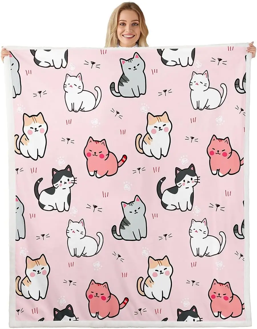 Одеяло Erosebridal с мультяшным котом, флисовое одеяло для домашних животных для девочек, милое красочное одеяло с котенком для мальчиков-подростков, белая кошачья лапа
Одеяло Erosebridal с мультяшным котом, флисовое одеяло для домашних животных для девочек, милое красочное одеяло с котенком для мальчиков-подростков, белая кошачья лапа