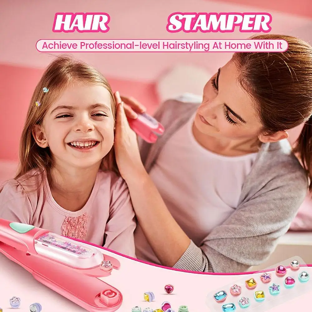 Bling Hair Jewels for Girls Hair Gem Stamper Kit Reusable Diamonds DIY Hair Decoration Pretend Play Styling Toy Accessories Gift
Bling Hair Jewels for Girls Hair Gem Stamper Kit Reusable Diamonds DIY Hair Decoration Pretend Play Styling Toy Accessories Gift