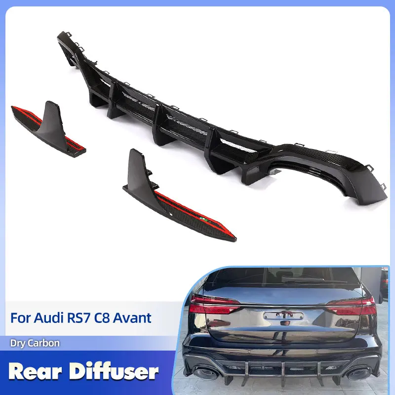 Car Rear Bumper Diffuser Lip Spoiler Prepreg Dry Carbon for Audi RS7 C8 Avant 2020-2025 Rear Apron Lip Splitters Flaps Body Kits
Car Rear Bumper Diffuser Lip Spoiler Prepreg Dry Carbon for Audi RS7 C8 Avant 2020-2025 Rear Apron Lip Splitters Flaps Body Kits