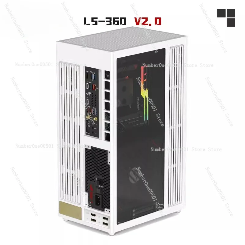 LS-360 V2 water-cooled vertical ITX chassis independent display supports 40 series graphics card ATX power supply
LS-360 V2 water-cooled vertical ITX chassis independent display supports 40 series graphics card ATX power supply
