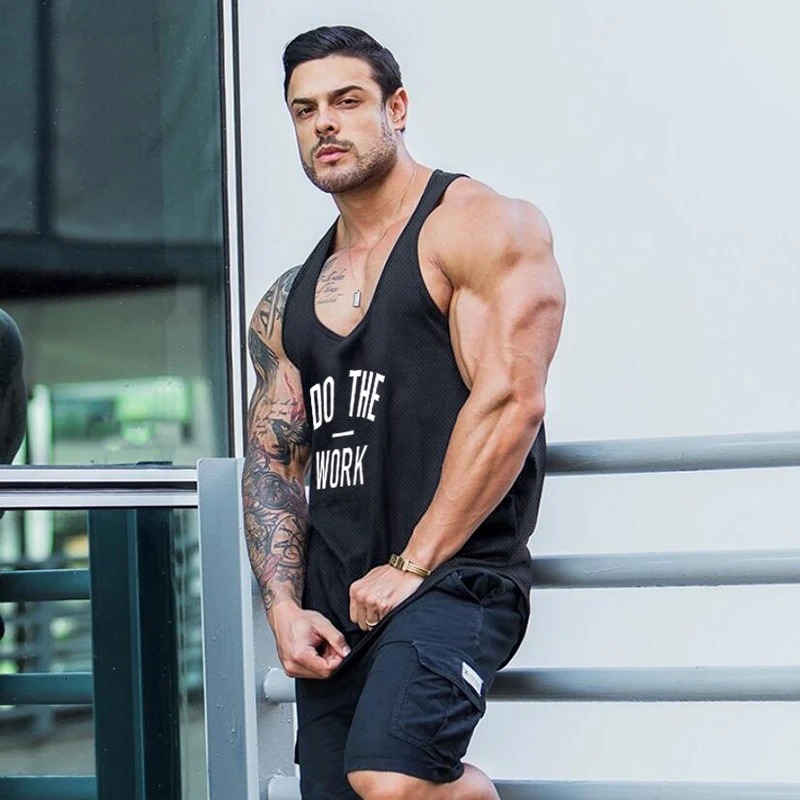 Men Running Vests DO THE WORK Gym Tank Tops Fitness Clothing Mens Bodybuilding Stringer Tanktop Sports Clothing Sleeveless Shirt
Men Running Vests DO THE WORK Gym Tank Tops Fitness Clothing Mens Bodybuilding Stringer Tanktop Sports Clothing Sleeveless Shirt