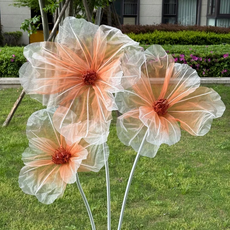 Floral Decor 3 large-sized sheer poppy headbands Large silk mesh floral decorations Suitable for wedding aisle backdrop and par
Floral Decor 3 large-sized sheer poppy headbands Large silk mesh floral decorations Suitable for wedding aisle backdrop and par