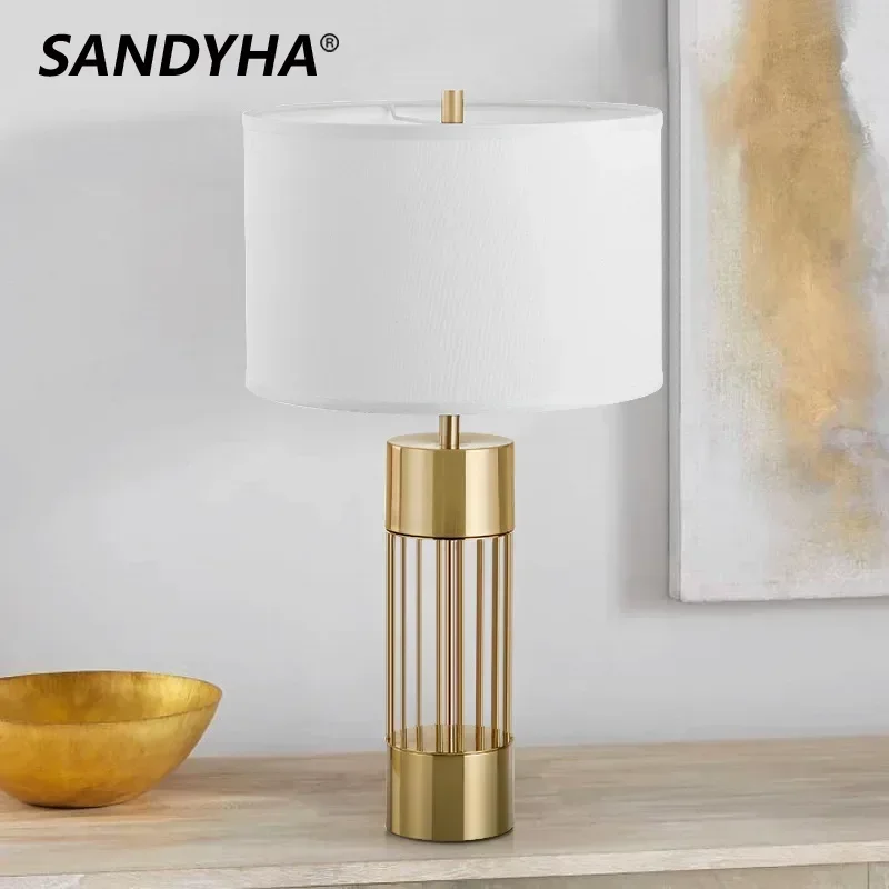 SANDYHA Nordic полностью медная настольная лампа для спальни, прикроватный светильник для гостиной, кабинета, светильник, тканевый абажур, дизайн, домашний декор
SANDYHA Nordic полностью медная настольная лампа для спальни, прикроватный светильник для гостиной, кабинета, светильник, тканевый абажур, дизайн, домашний декор