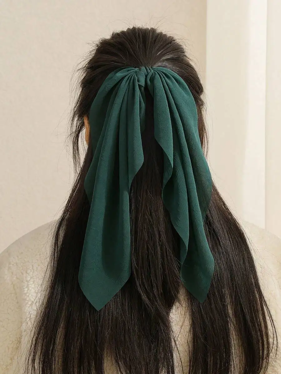 Chiffon Detachable Ribbon Hair Tie For Women Soft Casual Vacation Style Green Scrunchy Ponytail Accessory
Chiffon Detachable Ribbon Hair Tie For Women Soft Casual Vacation Style Green Scrunchy Ponytail Accessory