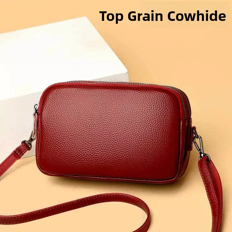 Top Layer Cowhide Leather Ladies Crossbody Bag Simple Versatile Single oulder Bag Faionable Mobile Phone Bag Korean Sle
Top Layer Cowhide Leather Ladies Crossbody Bag Simple Versatile Single oulder Bag Faionable Mobile Phone Bag Korean Sle