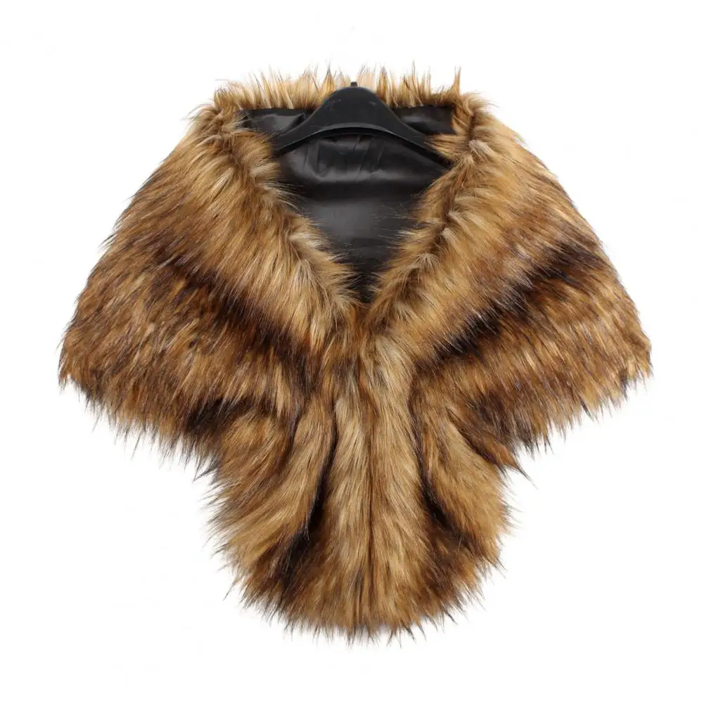 Artificial Fur Pullover Shawl Thickened Women Thermal Shawl Luxurious Autumn Winter Coldproof Warm Cape Coat Formal Party Shawl
Artificial Fur Pullover Shawl Thickened Women Thermal Shawl Luxurious Autumn Winter Coldproof Warm Cape Coat Formal Party Shawl