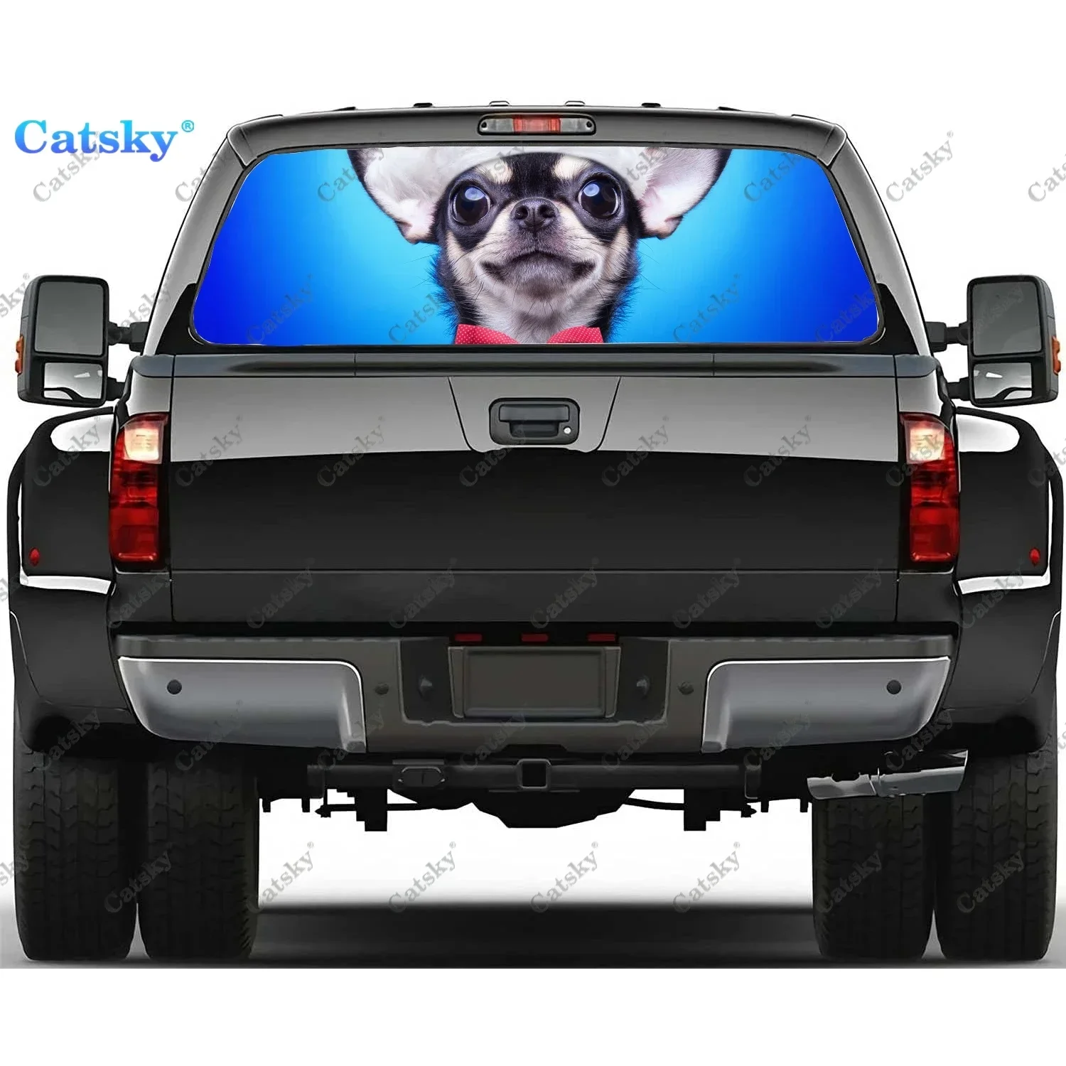 Chihuahua Animal Dog Rear Window Automotive Decals and Graphics Rear Window Decals for Trucks, Car Window Decal Sticker
Chihuahua Animal Dog Rear Window Automotive Decals and Graphics Rear Window Decals for Trucks, Car Window Decal Sticker