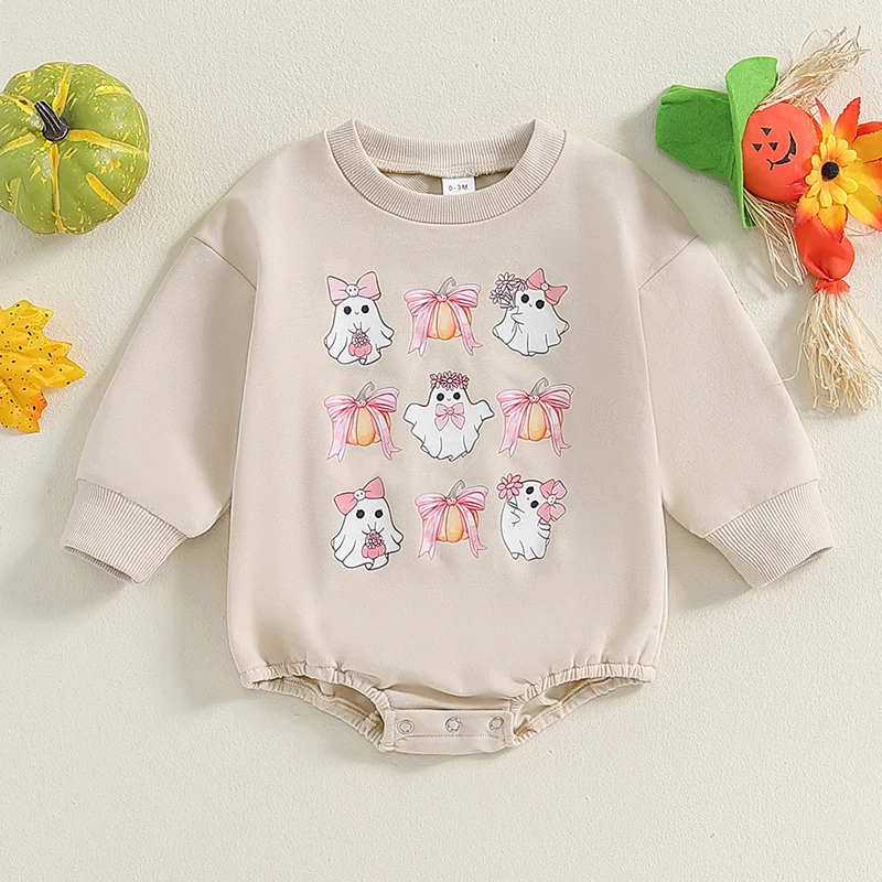 Newborn Baby Girl Halloween Outfit Ghost &Bow Long Sleeve Sweatshirt Romper Bubble Oversized Bodysuit Fall Winter
Newborn Baby Girl Halloween Outfit Ghost &Bow Long Sleeve Sweatshirt Romper Bubble Oversized Bodysuit Fall Winter