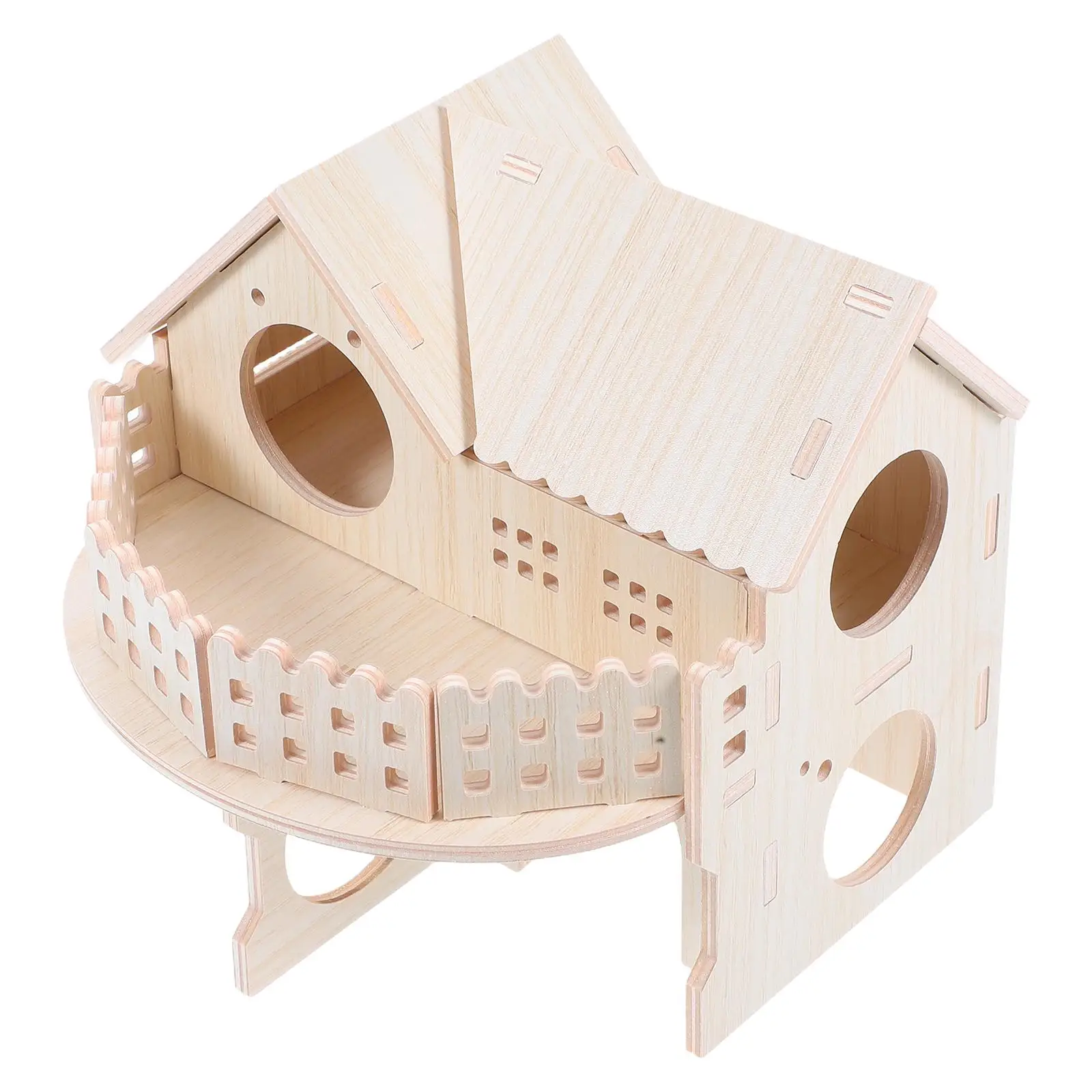Hamster Double Layer Detachable Structure Transparent Windows Pet Habitat Wooden Hut Cage Accessories Villa Building
Hamster Double Layer Detachable Structure Transparent Windows Pet Habitat Wooden Hut Cage Accessories Villa Building