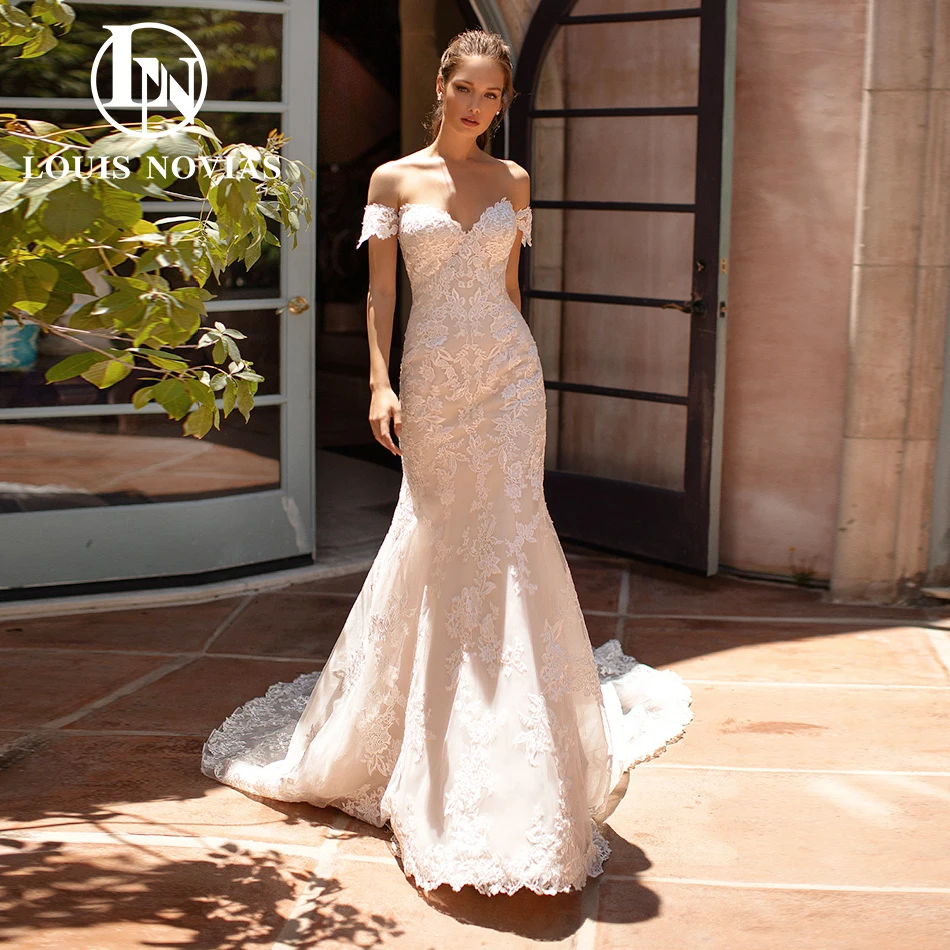 LOUIS NOVIAS Mermaid Wedding Dresses For Woman Sweetheart Embroidered Off Shoulder Trumpet Wedding Gown Vestidos De Novia
LOUIS NOVIAS Mermaid Wedding Dresses For Woman Sweetheart Embroidered Off Shoulder Trumpet Wedding Gown Vestidos De Novia