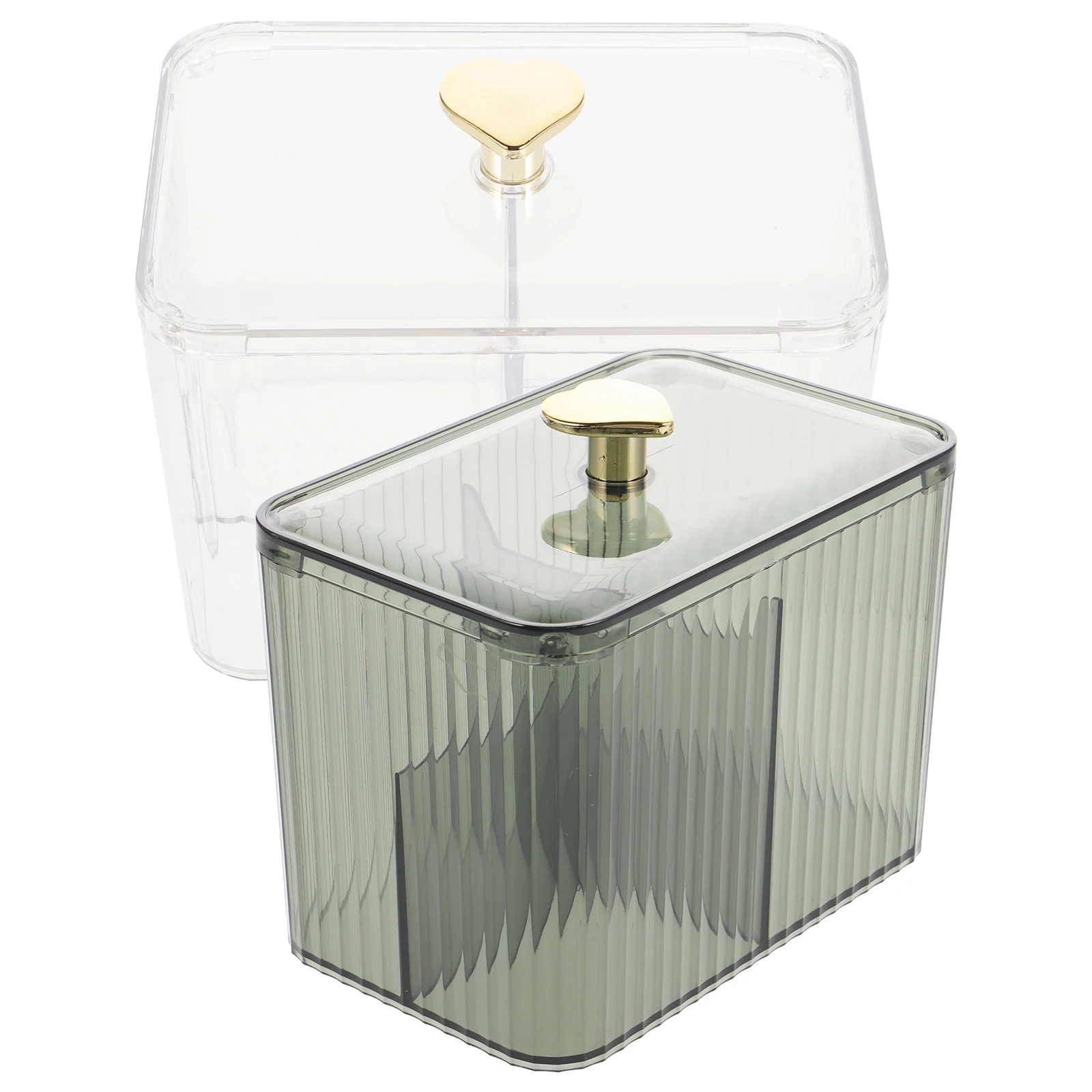 2pcs Multipurpose Storage Box Portable Swab Holder Compartment Organizer Pet Material For Cotton Pads Toothpicks
2pcs Multipurpose Storage Box Portable Swab Holder Compartment Organizer Pet Material For Cotton Pads Toothpicks
