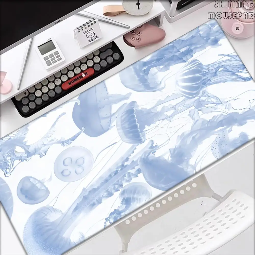 Long Hair Lady Mouse Pad Light Blue Jellyfish Large Mousepad Computer Keyboard Pad with Non-Slip Rubber Base Stitched Edge Gift
Long Hair Lady Mouse Pad Light Blue Jellyfish Large Mousepad Computer Keyboard Pad with Non-Slip Rubber Base Stitched Edge Gift