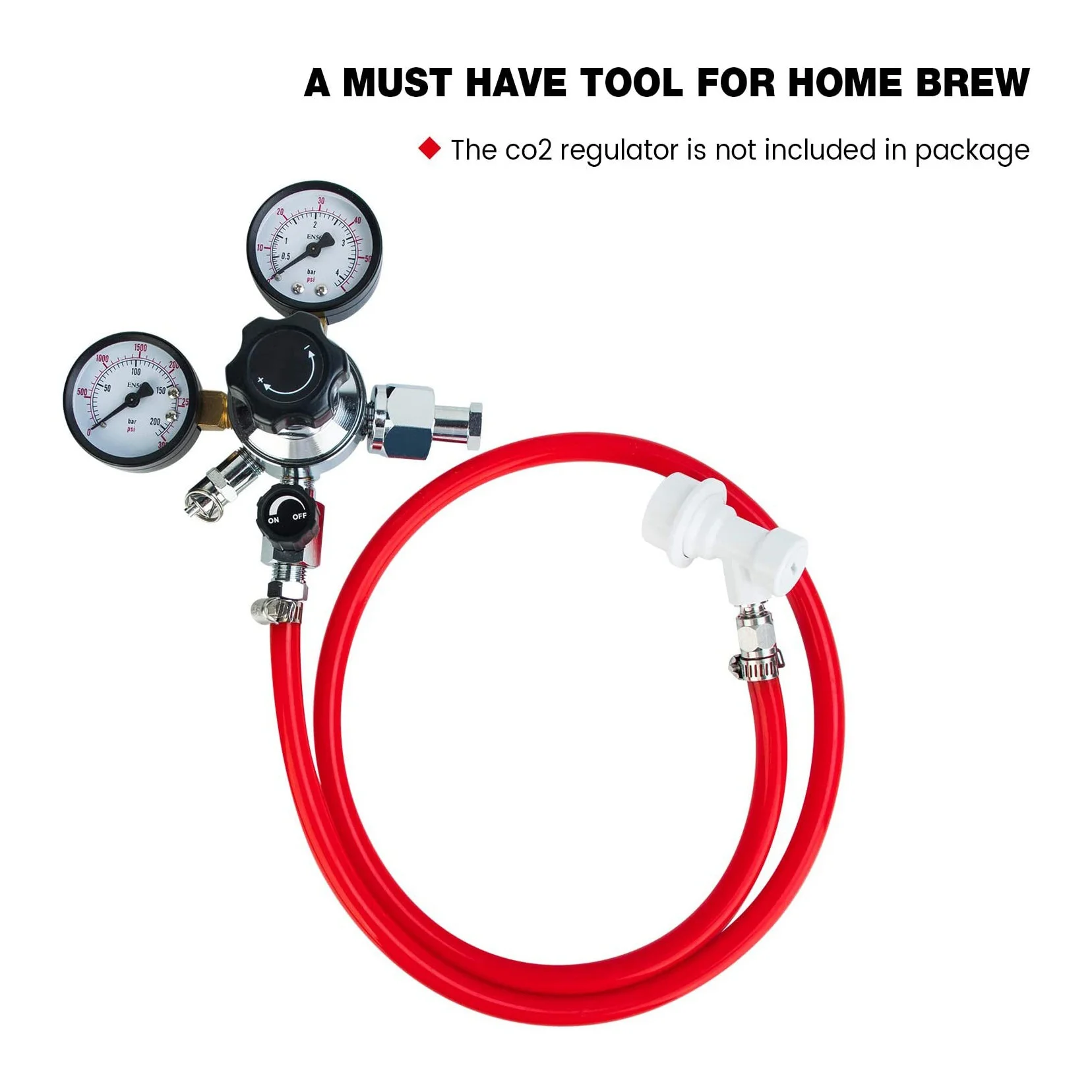 Ball Lock Gas Line Assembly 5Ft Red Long Tubing 5/16 Ball Lock Gas Disconnect Set Home Brewing Kit for Beer Home Brewing Rich
Ball Lock Gas Line Assembly 5Ft Red Long Tubing 5/16 Ball Lock Gas Disconnect Set Home Brewing Kit for Beer Home Brewing Rich