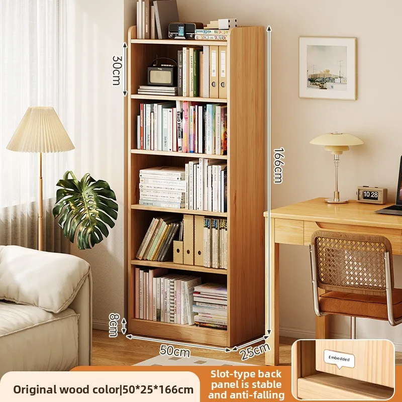 Firm Solid wood bookshelf Floor shelf Simple wall corner storage rack Student bookcase
Firm Solid wood bookshelf Floor shelf Simple wall corner storage rack Student bookcase