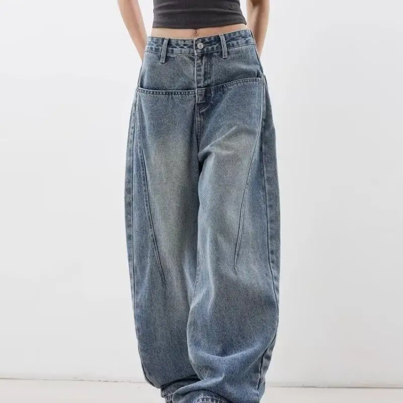Y2K Retro Blue Jeans Women High Waist Loose Wide Leg Lazy Autumn Winter American Style Relaxed Straight Leg Pants
Y2K Retro Blue Jeans Women High Waist Loose Wide Leg Lazy Autumn Winter American Style Relaxed Straight Leg Pants