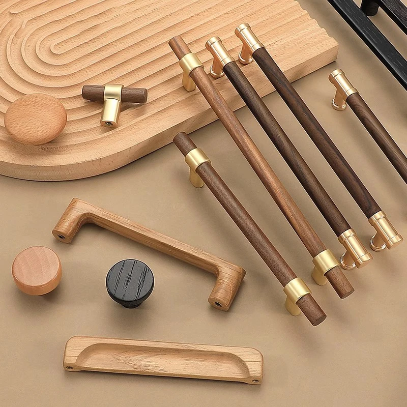 Cabinet Doors, Drawers, Solid Wood Handles, Modern and Simple Beech Wood, Black Walnut Wood, Nordic Wardrobe Wood Handles
Cabinet Doors, Drawers, Solid Wood Handles, Modern and Simple Beech Wood, Black Walnut Wood, Nordic Wardrobe Wood Handles