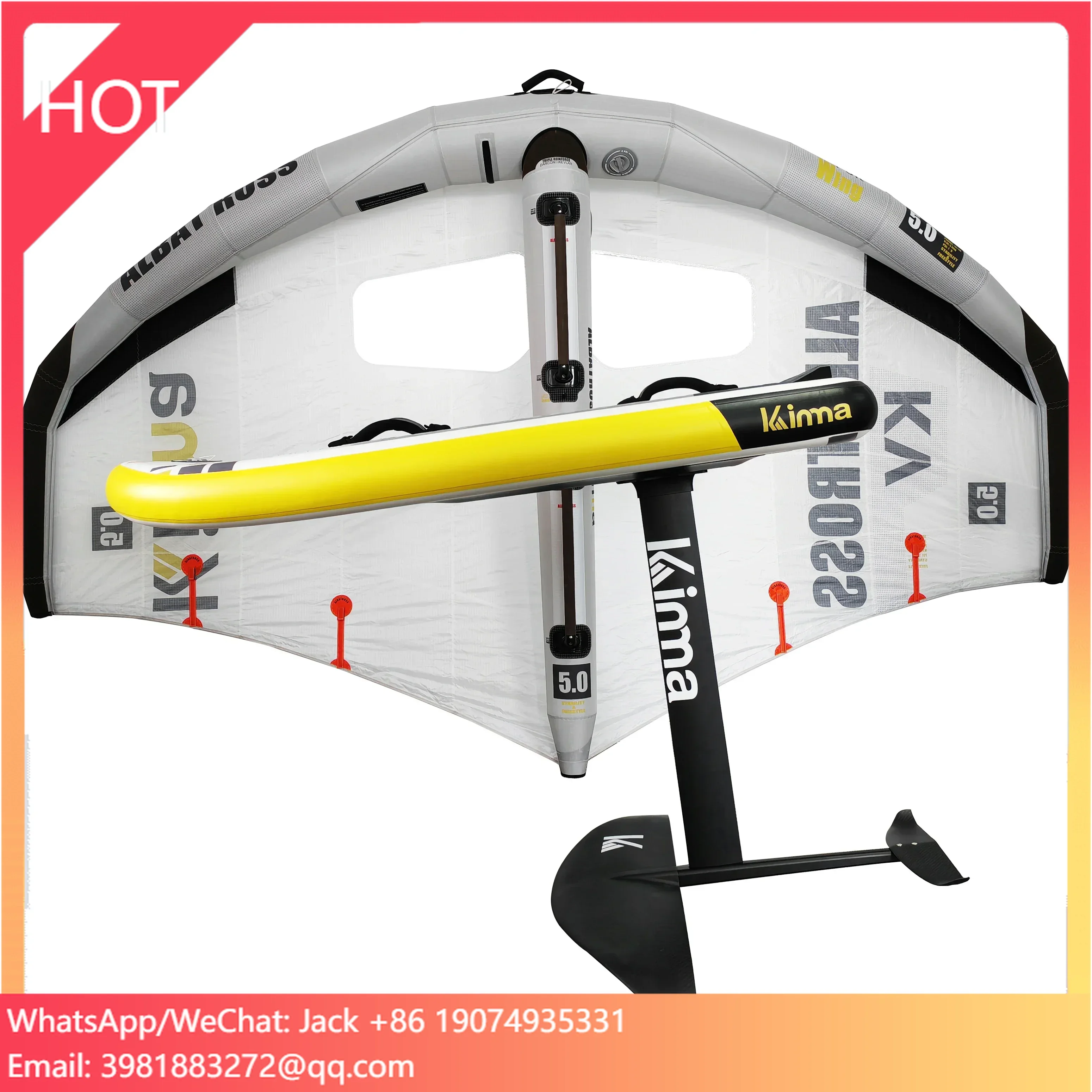 Kinma Water Sports Surfing Wing Foil Hydrofoil SurfBoard Surf Wing Set Foiling Surfing
Kinma Water Sports Surfing Wing Foil Hydrofoil SurfBoard Surf Wing Set Foiling Surfing
