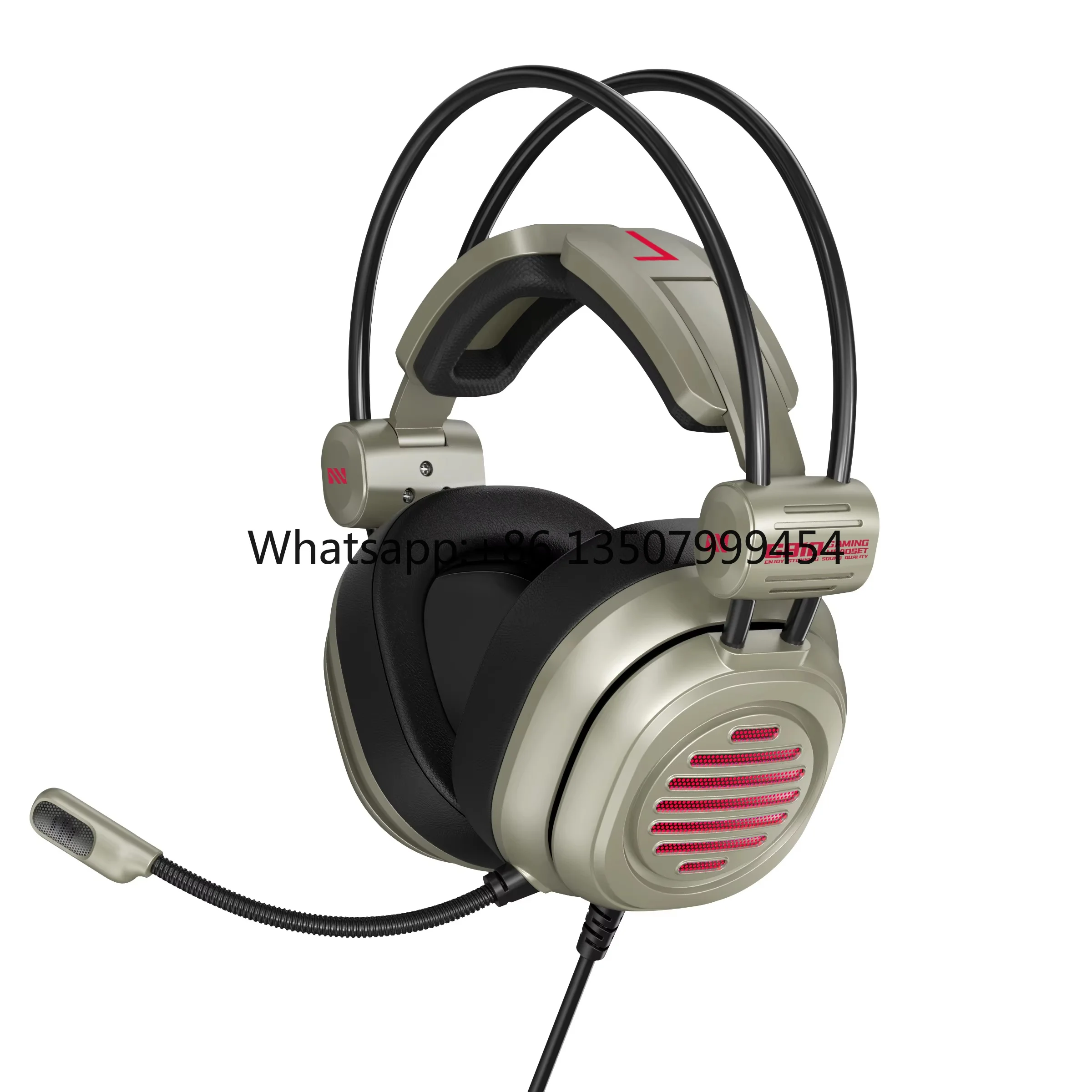 USB Wired 53mm 7.1 Omnidirectional ENC Noise Cancelling Microphone Metal On-Ear Over-Ear Gaming Headphones Sound Travel
USB Wired 53mm 7.1 Omnidirectional ENC Noise Cancelling Microphone Metal On-Ear Over-Ear Gaming Headphones Sound Travel