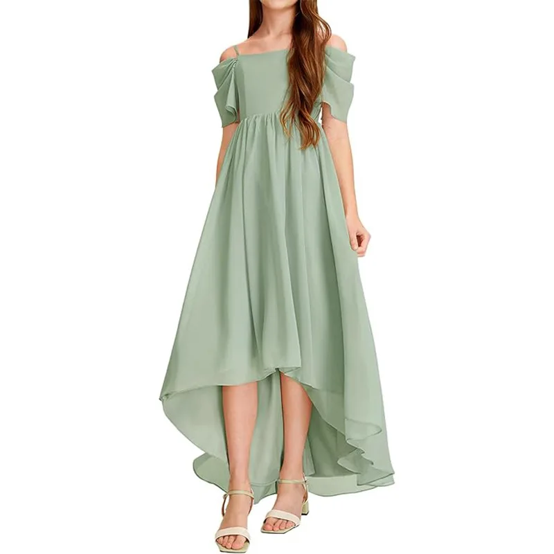 Little Girl off-the-Shoulder Dress2025NewAAsymmetric Chiffon Princess Dress for Teenagers Birthday Party Spring
Little Girl off-the-Shoulder Dress2025NewAAsymmetric Chiffon Princess Dress for Teenagers Birthday Party Spring