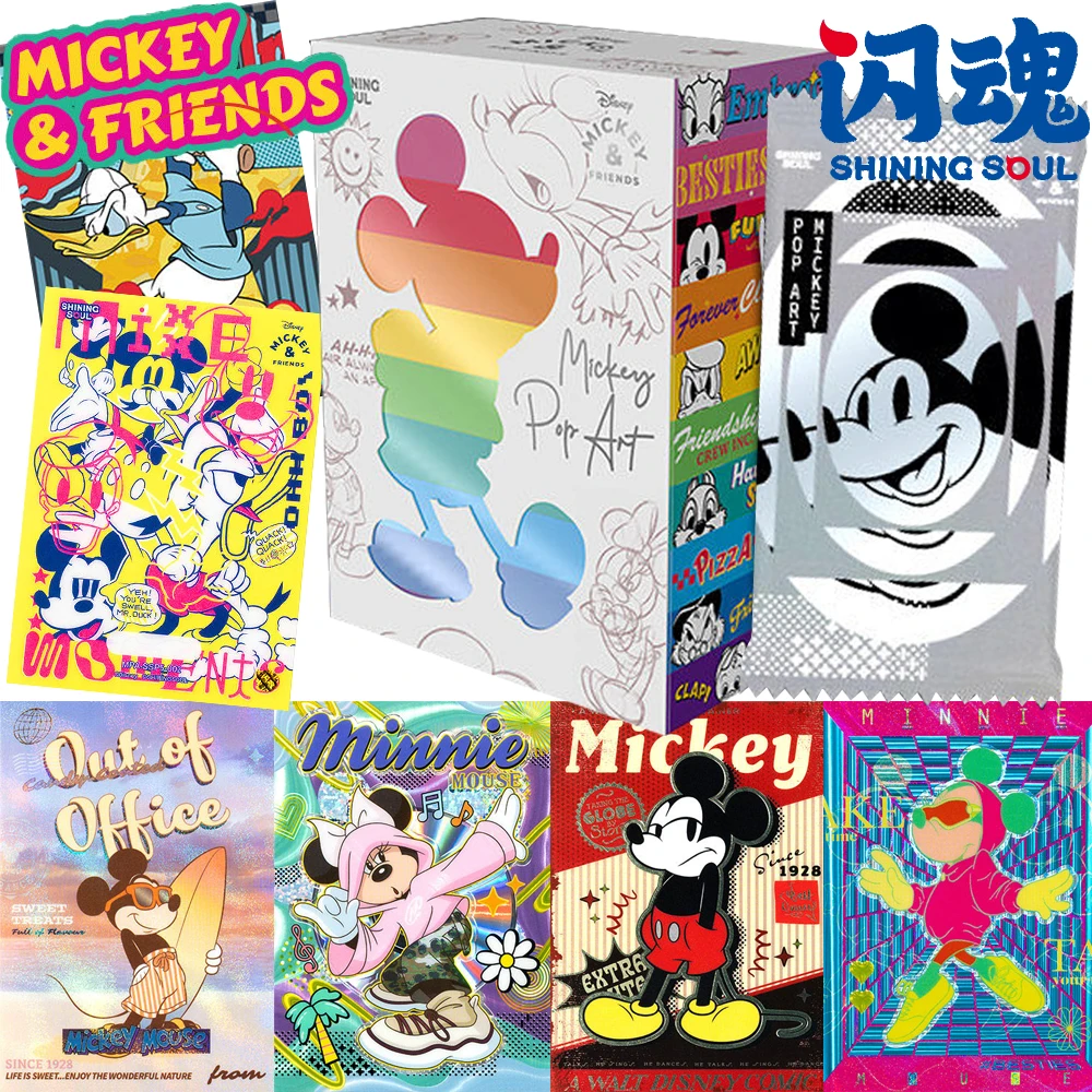 Genuine Shining Soul Mickey and Friends Collection Cards Animated Cartoon IP Figure Trendy Colorful Art Style Theme Cards Gifts
Genuine Shining Soul Mickey and Friends Collection Cards Animated Cartoon IP Figure Trendy Colorful Art Style Theme Cards Gifts