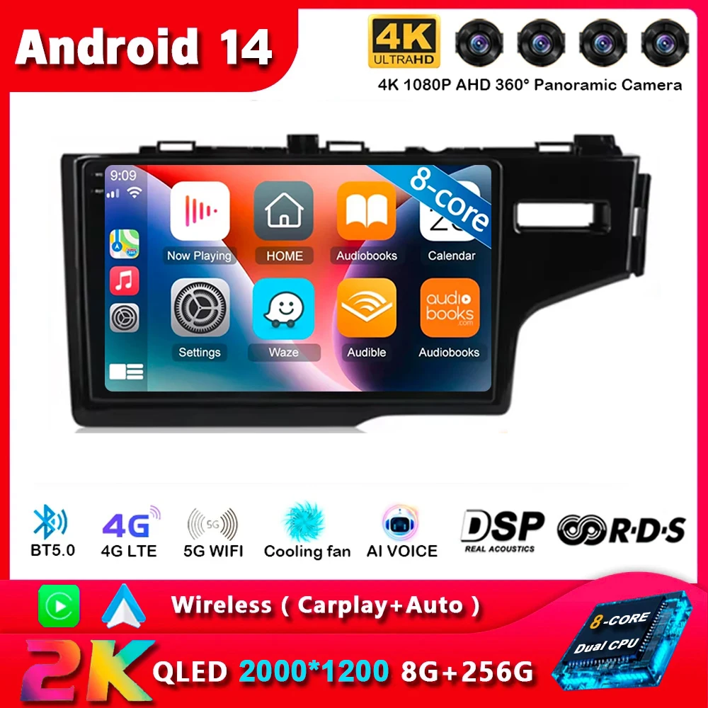 Android 14 Carplay для Honda Jazz 3 2015-2020 Fit 3 GP GK 2013-2020 RHD Автомагнитола мультимедийный плеер стерео головное устройство 2din DVD
Android 14 Carplay для Honda Jazz 3 2015-2020 Fit 3 GP GK 2013-2020 RHD Автомагнитола мультимедийный плеер стерео головное устройство 2din DVD