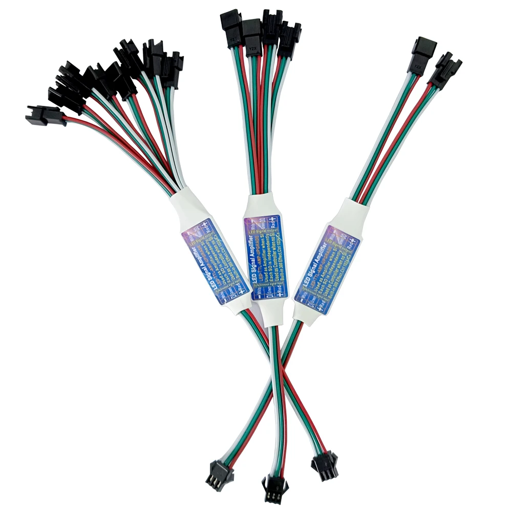 5V-24V LED Signal Amplifier Controller 2 In 1 For WS2812B WS2811 WS2813 WS2815 3Pin 4Pin RGB Addressable LED Strip 1 To 2/4/8
5V-24V LED Signal Amplifier Controller 2 In 1 For WS2812B WS2811 WS2813 WS2815 3Pin 4Pin RGB Addressable LED Strip 1 To 2/4/8