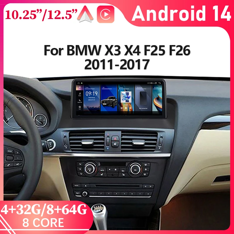 Android 14 Car Video Player For BMW X3 F25 X4 F26 Car Radio Carplay Android Auto ID8 8 Core Car Multimedia Player Navigation 4G
Android 14 Car Video Player For BMW X3 F25 X4 F26 Car Radio Carplay Android Auto ID8 8 Core Car Multimedia Player Navigation 4G