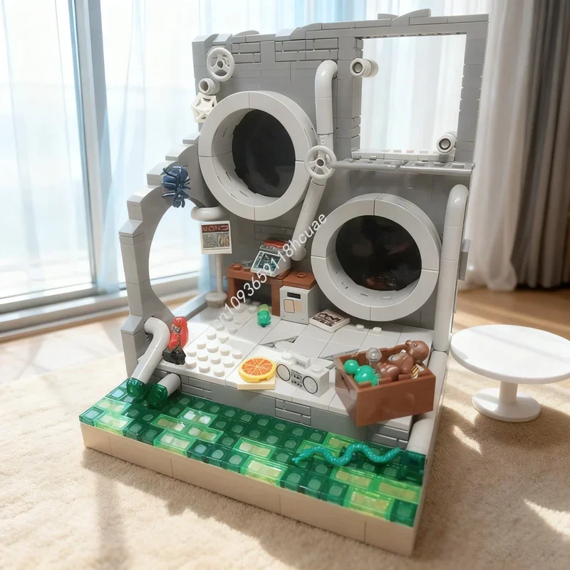 517pcs MOC TMNT Sewer Book End Display Stand Model Building Blocks Architecture Christmas Gift Assemble Toy DIY Creative Idea
517pcs MOC TMNT Sewer Book End Display Stand Model Building Blocks Architecture Christmas Gift Assemble Toy DIY Creative Idea