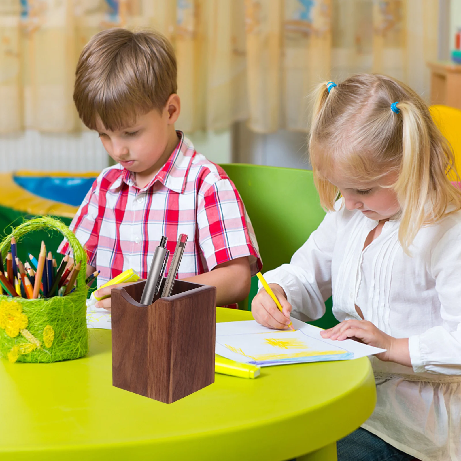 Creative Wooden Pen Holder Simple Style Desk Organizer Multi-Function Pencil Cup Stationery Holder for Home Desktop
Creative Wooden Pen Holder Simple Style Desk Organizer Multi-Function Pencil Cup Stationery Holder for Home Desktop