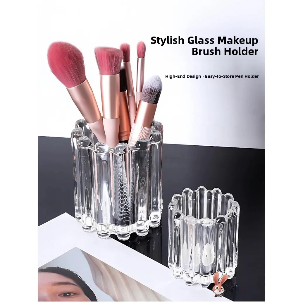 Декоративный стеклянный держатель для кистей для бровей с волнообразным узором, простой настольный декор, маленький, в стиле Ins, для хранения кистей для бровей
Декоративный стеклянный держатель для кистей для бровей с волнообразным узором, простой настольный декор, маленький, в стиле Ins, для хранения кистей для бровей
