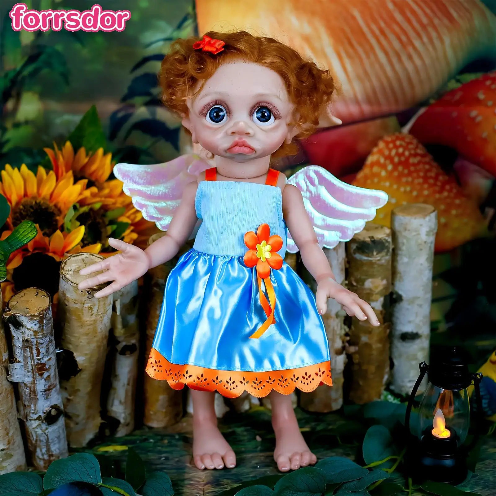 Forrsdor 40cm Lifelike Reborn Fairy Elf Soft Silicone Baby Tinky Fairy Handmade High Quality Detailed Paint Art Collectible Doll
Forrsdor 40cm Lifelike Reborn Fairy Elf Soft Silicone Baby Tinky Fairy Handmade High Quality Detailed Paint Art Collectible Doll