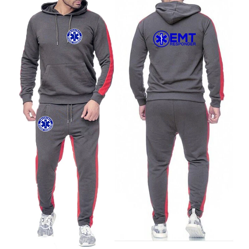 EMT Emergency Ambulance 2024 Men's New Solid Color Long Sleeves Two Pieces Sets Hooded Sweatshirts Hoodies+Pants Casual Clothes
EMT Emergency Ambulance 2024 Men's New Solid Color Long Sleeves Two Pieces Sets Hooded Sweatshirts Hoodies+Pants Casual Clothes