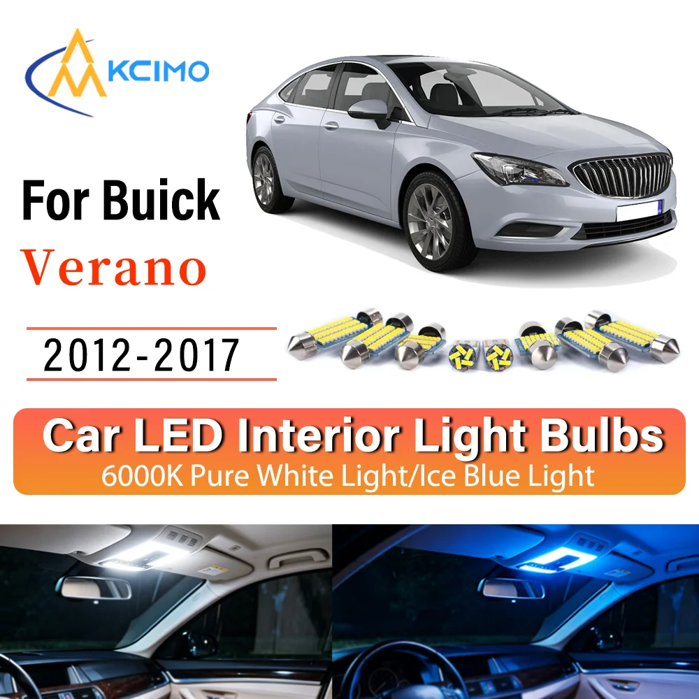 Interior Lighting Kit For Buick Verano 2012-2017 LED Bulbs for Dome Map Door Trunk License Plate Light
Interior Lighting Kit For Buick Verano 2012-2017 LED Bulbs for Dome Map Door Trunk License Plate Light