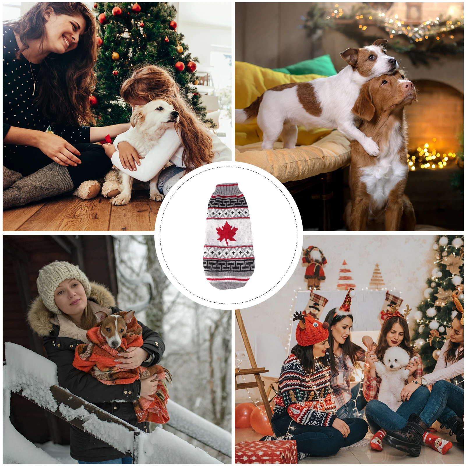 Pet Dog Christmas Sweater Maple Leaf Costume Winter Warm Puppy Clothes Thickened Holiday Festival Outfit
Pet Dog Christmas Sweater Maple Leaf Costume Winter Warm Puppy Clothes Thickened Holiday Festival Outfit