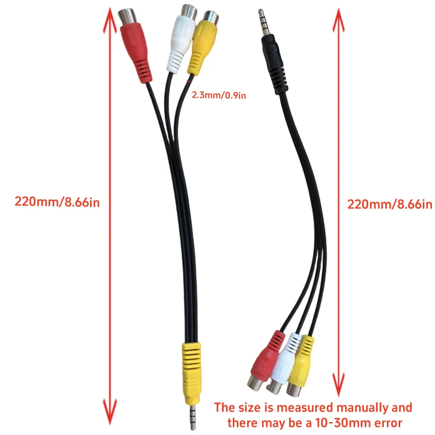 1/5/10Pc AV Adapter Cables 3.5mm Male To 3 RCA Female Jack Cable Video Component AV Adapter Aux Stereo Audio Video Cable TV Set
1/5/10Pc AV Adapter Cables 3.5mm Male To 3 RCA Female Jack Cable Video Component AV Adapter Aux Stereo Audio Video Cable TV Set