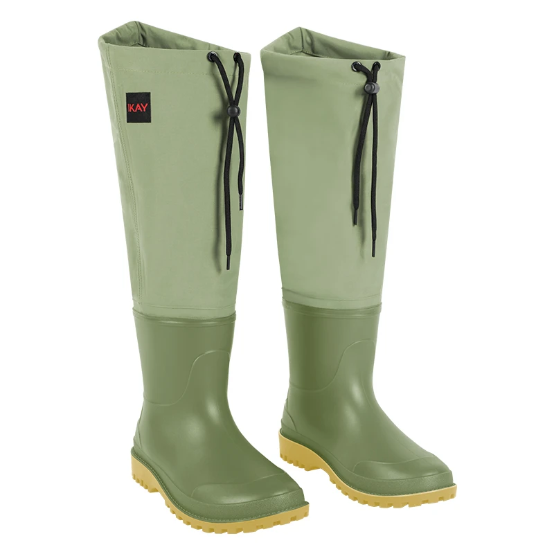 Green Taslon Nylon Wading Boots Soft and Breathable Rainboots with Adjustable Cuffs Fly Fishing Waders with Non-slip Sole
Green Taslon Nylon Wading Boots Soft and Breathable Rainboots with Adjustable Cuffs Fly Fishing Waders with Non-slip Sole